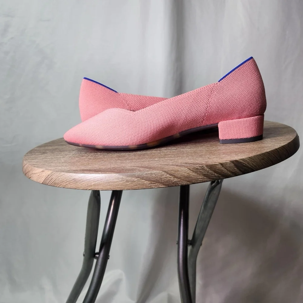 Rothy’s Women’s The High Point In Love Insole In Tulip Pink Shoes 7.5 Preppy